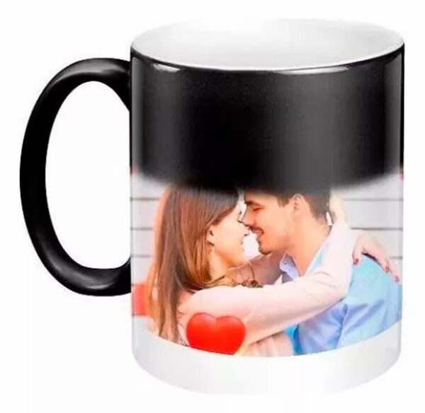 Caneca Magica De Porcelana Personalizada Com Sua Foto 325ml - Image 2