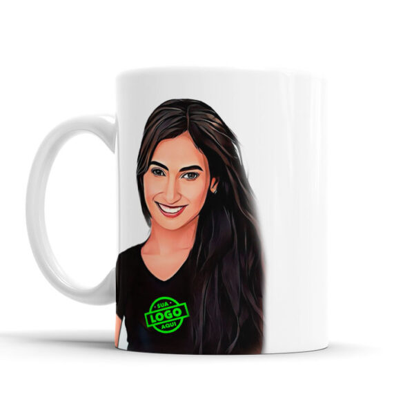 Caneca Com Caricatura Personalizada Avatar Com Logomarca Divertida 325ml - Image 5