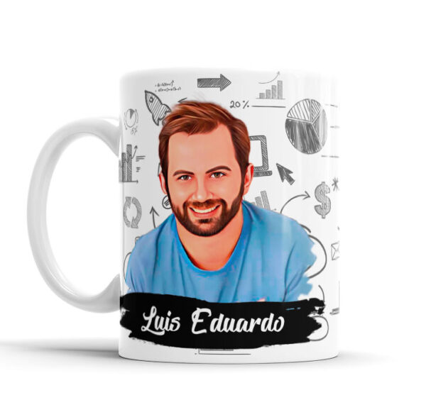 Caneca De Profissão Com Caricatura E Nome Administração Envio Rápido 010