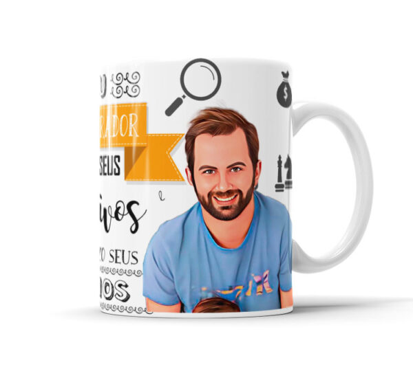 Caneca Profissões Com Caricatura Nome Envio Rápido Profissão Administração - 325ml