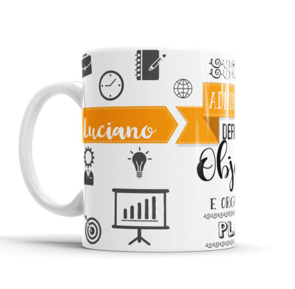 Caneca Profissões Com Caricatura Nome Envio Rápido Profissão Administração - 325ml - Image 2