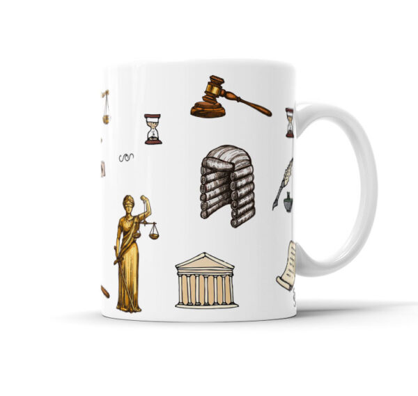 Caneca Avatar Caricatura Personalizada De Profissões - Advogado - 325ml - Image 2