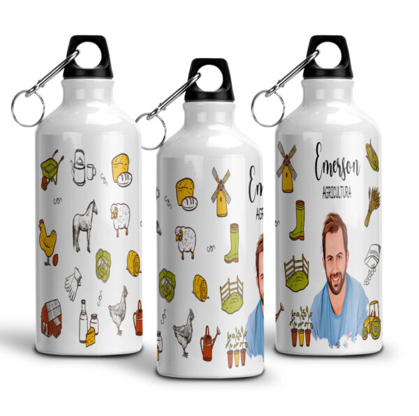 Garrafa Térmica Caricatura Personalizada De Profissões Professor 500ml - Image 3