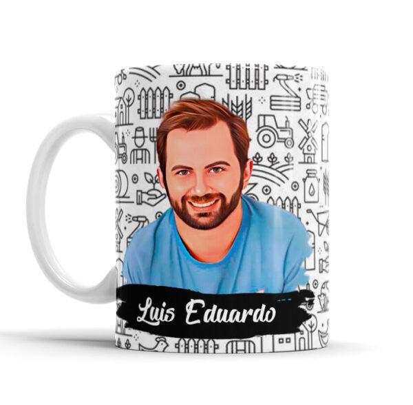 Caneca De Profissão Com Caricatura E Nome Agronomia Envio Rápido 010