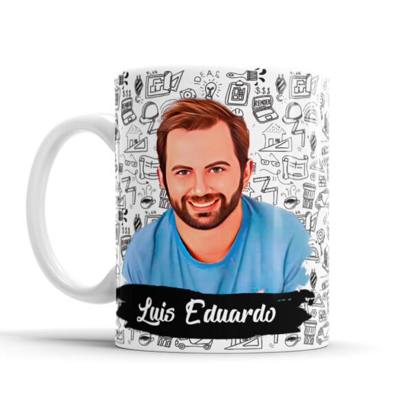 Caneca De Profissão Com Caricatura E Nome Arquitetura Envio Rápido 010