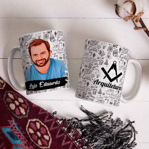Caneca De Profissão Com Caricatura E Nome Enfermagem Envio Rápido 010 - Image 3