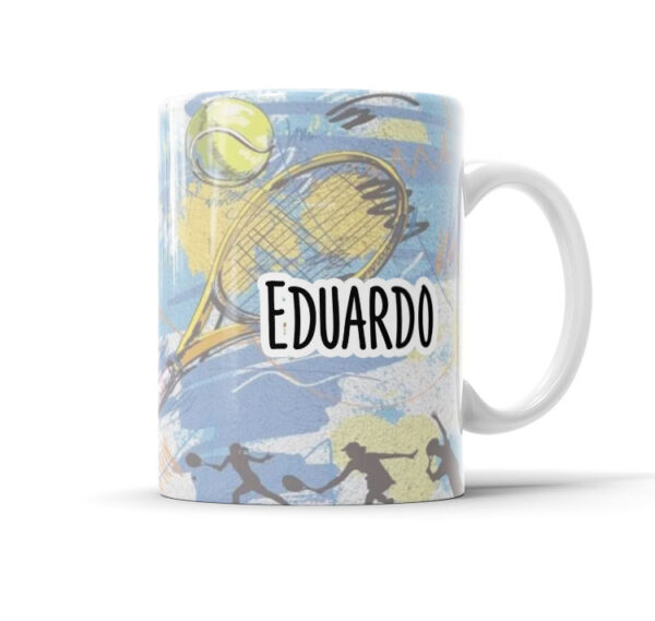 Caneca Com Caricatura Personalizada Avatar Tenista Divertidas 325ml - Image 2
