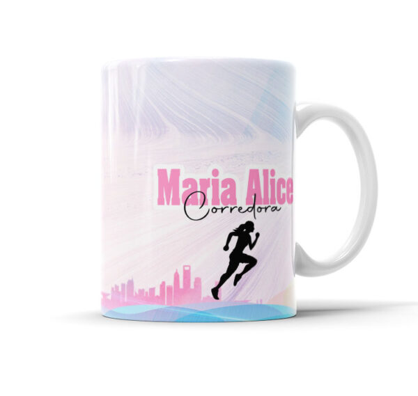 Caneca Com Caricatura Personalizada Avatar Corredora Divertidas 325ml - Image 2