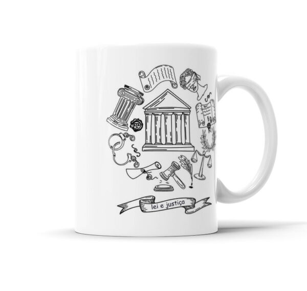 Caneca Personalizada Com Caricatura Casal Advogados Envio Rápido 325ml - Image 2