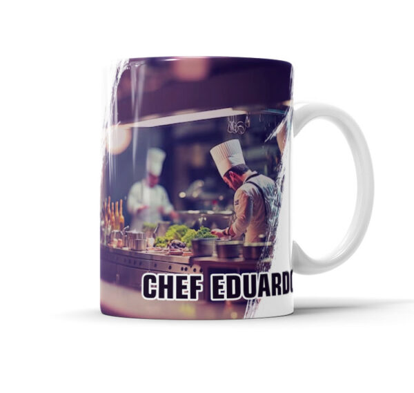 Caneca Com Caricatura Personalizada Avatar Chefe de Cozinha Divertidas 325ml - Image 2