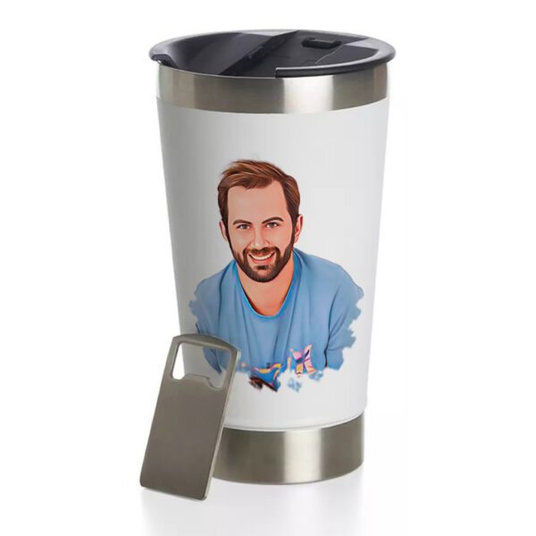 Copo Térmico Personalizado Com Caricatura Envio Rápido 473ml - Image 3