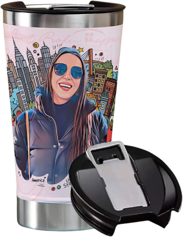 Copo Térmico Personalizada Com Caricatura Envio Rápido 475ml - Image 2