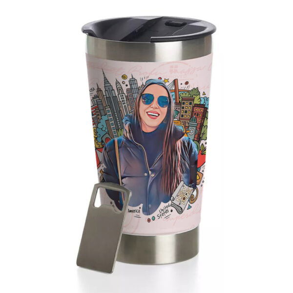 Copo Térmico Personalizada Com Caricatura Envio Rápido 475ml - Image 3