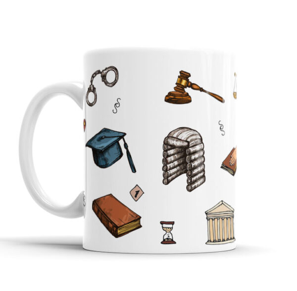 Caneca Com Caricatura Personalizada De Profissões - Advogado - 325ml
