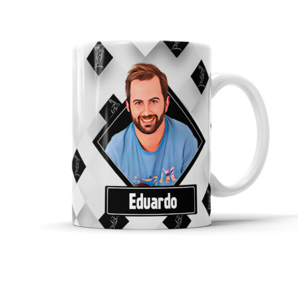 Caneca Caricatura E Nome Modelo Profissional Educação Física Presente Ideal