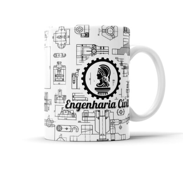 Caneca De Profissão Com Caricatura E Nome Engenharia Envio Rápido 010 - Image 2
