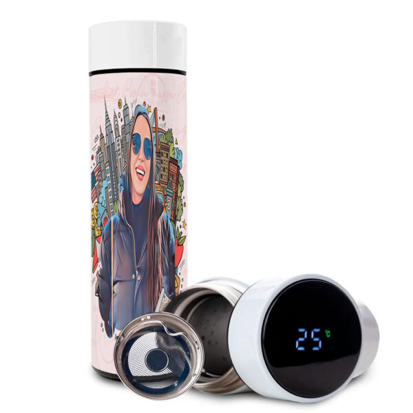 Garrafa Térmica Personalizada Com Caricatura E Envio Rápido