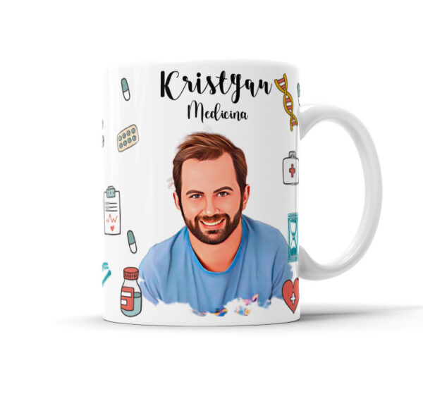 Caneca Personalizada Com Caricatura Envio Rápido - Medicina - 325ml