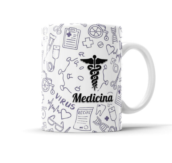Caneca De Profissão Com Caricatura E Nome Medicina Envio Rápido 010 - Image 2