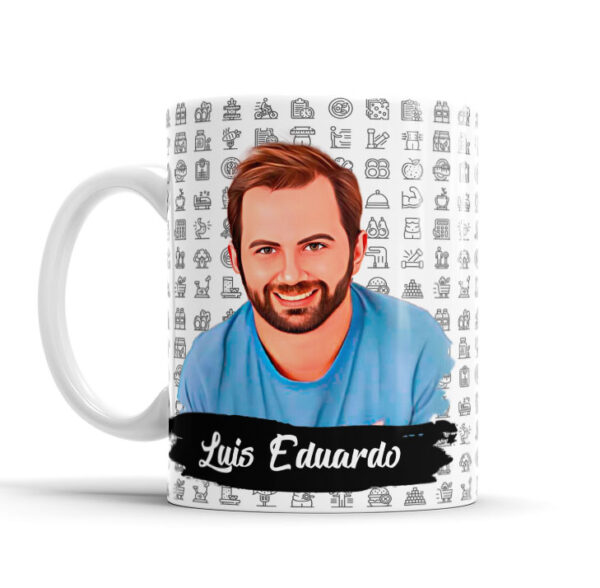 Caneca De Profissão Com Caricatura E Nome Nutricionista Envio Rápido 010