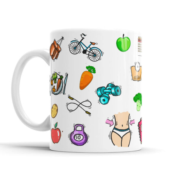 Caneca Personalizada Com Caricatura Envio Rápido - Nutricionista - 325ml - Image 4