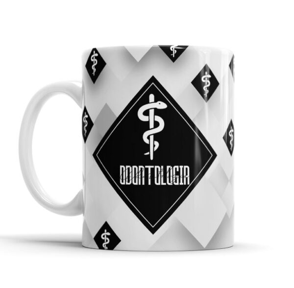 Caneca Caricatura E Nome Modelo Profissional Odontologia Presente Ideal - Image 4