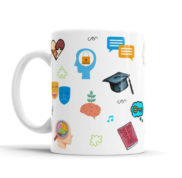 Caneca Personalizada Com Caricatura Envio Rápido - Psicologo - 325ml - Image 4
