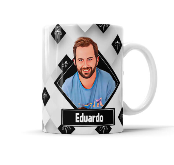 Caneca Caricatura E Nome Modelo Profissional Serviço Social Presente Ideal
