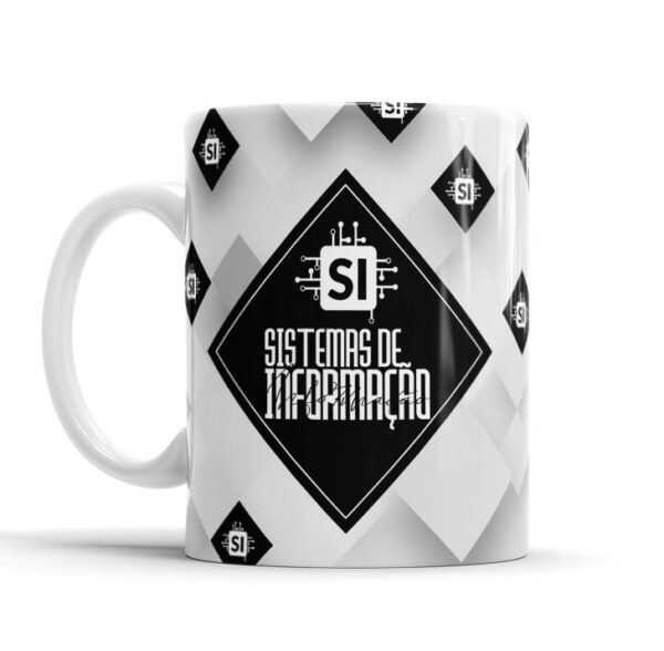 Caneca Caricatura E Nome Modelo Profissional Sistema de Informação Presente Ideal - Image 4