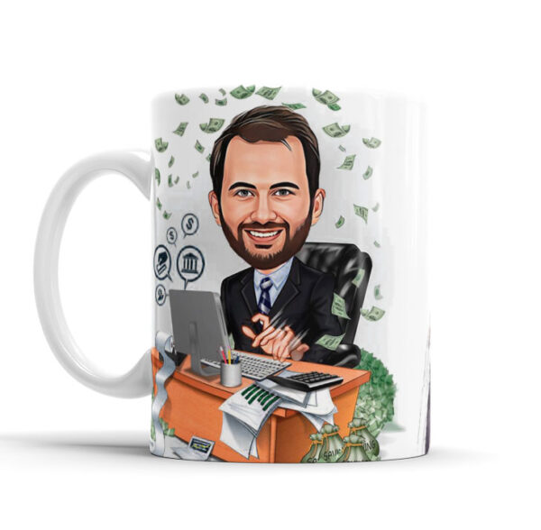 Caneca Com Caricatura Personalizada Avatar Administrador Divertidas 325ml