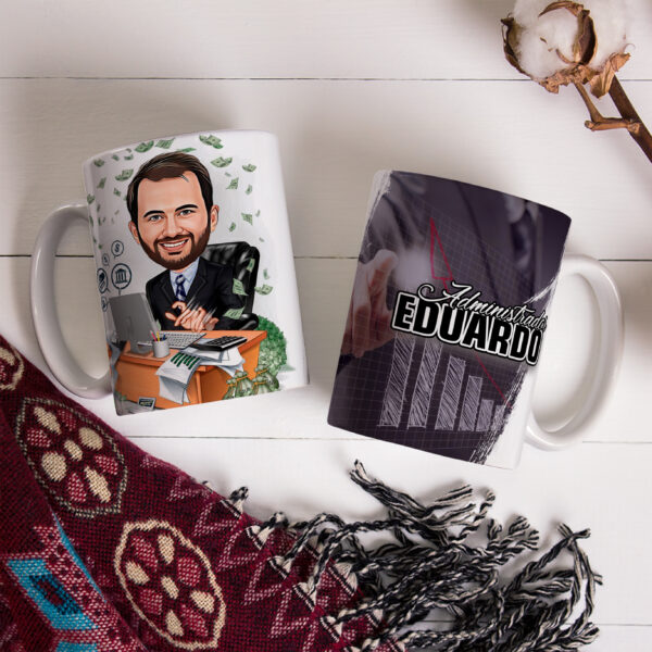 Caneca Com Caricatura Personalizada Avatar Administrador Divertidas 325ml - Image 3