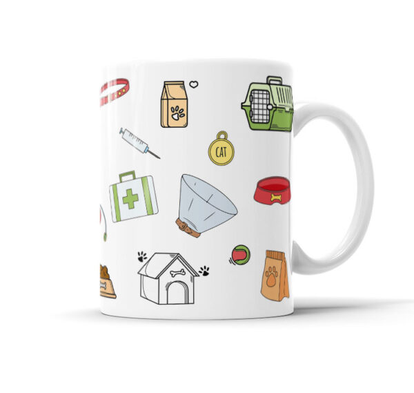 Caneca Avatar Caricatura Personalizada De Profissões - Veterinário - 325ml - Image 2