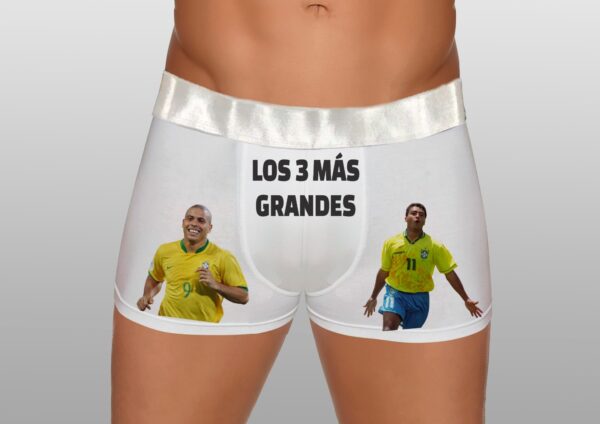 Cueca Los 3 Más Grandes - Brasil Ronaldo e Romário