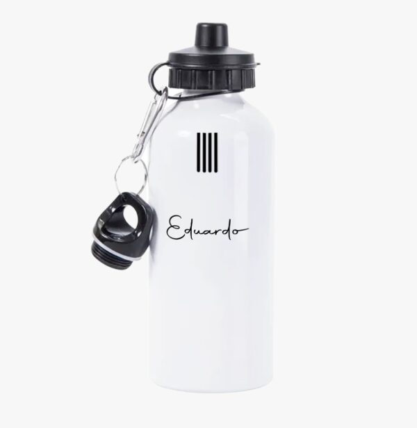 Garrafa Squeeze De Alumínio Com Caricatura 600ml + Caixinha